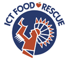 logo of ICT Food Rescue - The Keeper of the Plains with a heart
